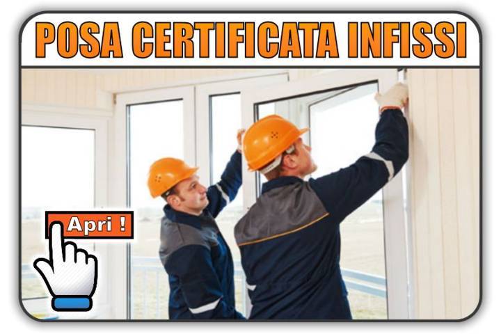 posa certificata infissi Milano finestre